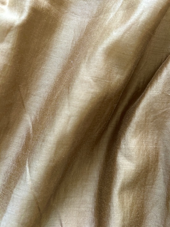 Gold-tone Blouse Top Banana Republic Balloon Sleeves - Picture 10 of 11